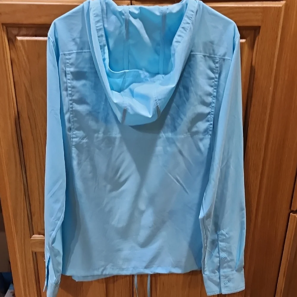 Columbia Sky Blue Omni-Shade Zip-Up Jacket - Picture 8 of 8
